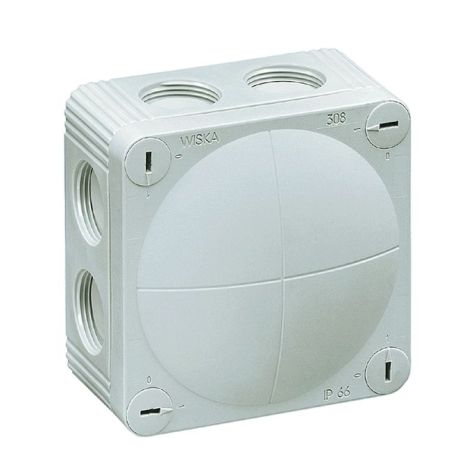 COMBI 308/5 LG - Boîte de jonction 4mm², avec insert terminal (RAL 7035)