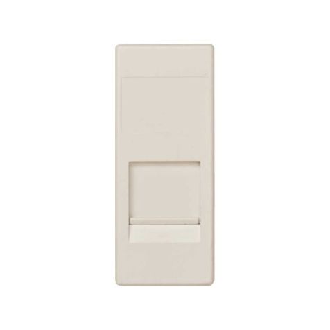 Plaque 1X Rj45 Simon, Amp - Ivoire