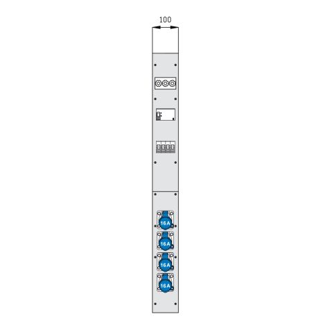 Modul 100 mm breit