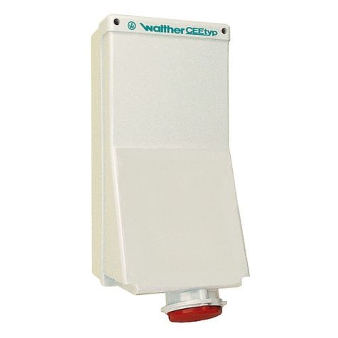 Wandstopcontact 63A 3P 110V 4h IP44