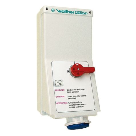 Wandstopcontact 63A 3P 110V 4h IP44