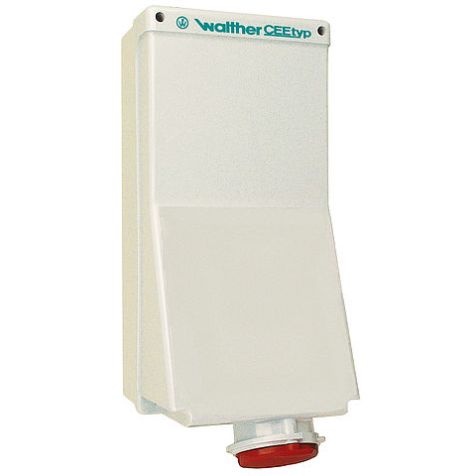 Wandstopcontact 63A 4P 230V 9h IP44