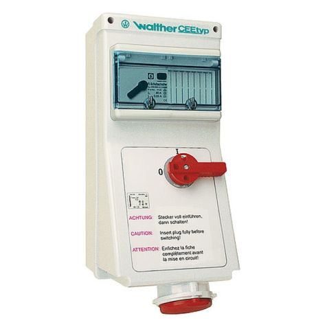 Wandstopcontact 16A 3P 230V 6h IP44