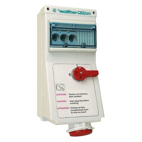 Wandstopcontact 32A 4P 230V 9h IP44