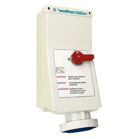 Wandstopcontact 125A 3P 110V 4h IP67