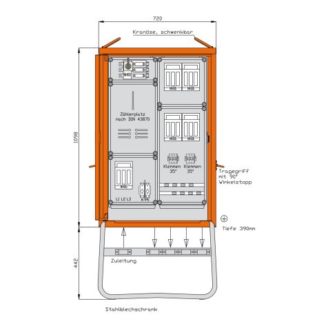 Anschlussschrank 69 kVA