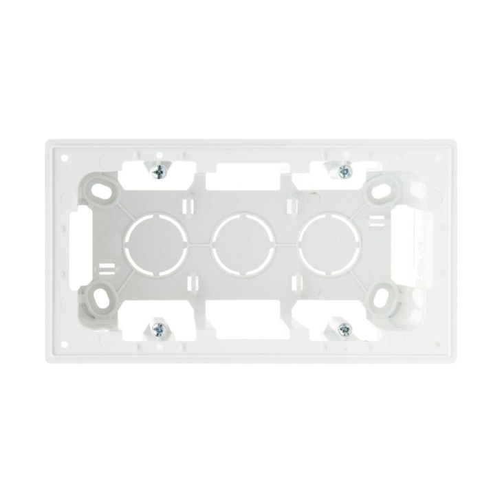 S24 Boîte apparent 2 module, dimensions: 156x85mm, couleur: blanc