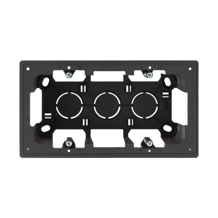 S24 Opbouwdoos voor 2 modules, afmetingen: 156x85mm, kleur: grafiet