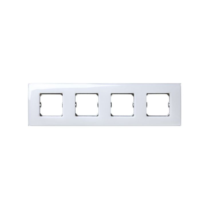 S27 Cadre 27 Neos Brillant 4 modules -Blanc