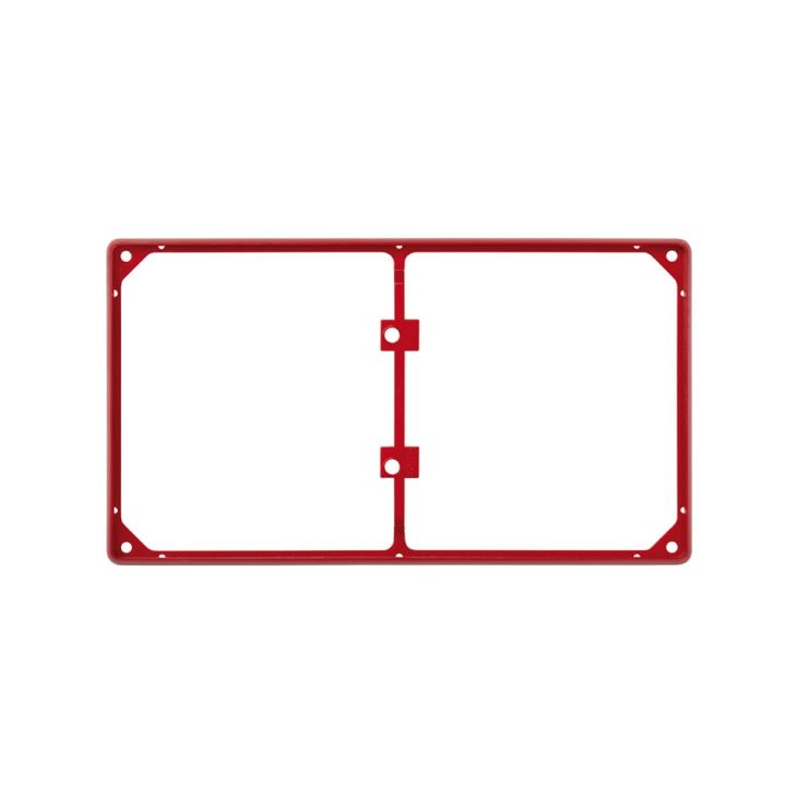 S27 Cadre Enjoliveur Rouge/Cadre 2 modules