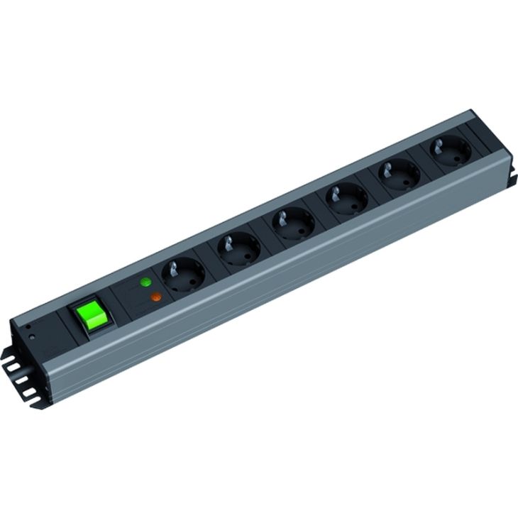 Craftsman Power Strip 6x stopcontacten 1x schakelaar met kabel 2m (SHUKO)