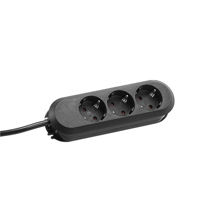 SMART 3x Schuko noir 5m