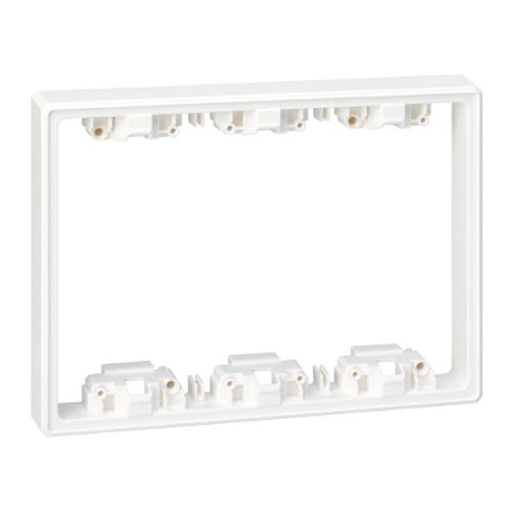 Extension profondeur du boitier - 3 modules - Blanc neige