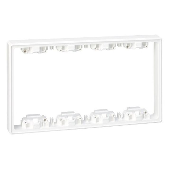 Extension profondeur du boitier - 4 modules - Blanc neige