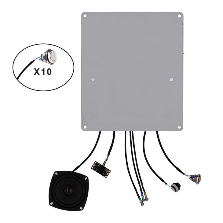 XEK AUDIO 1B Kit deurpost audio PoE 1drk3LED's printversie