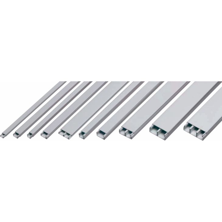 Goulotte 40x60mm avec couvercle 2m par pcs. Blanc