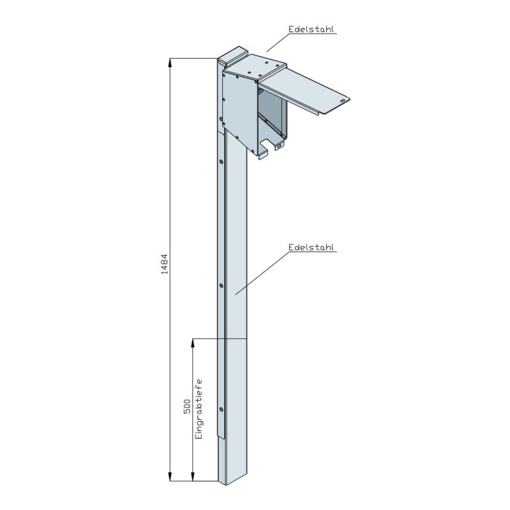 Stopcontact kolom CS-E 1