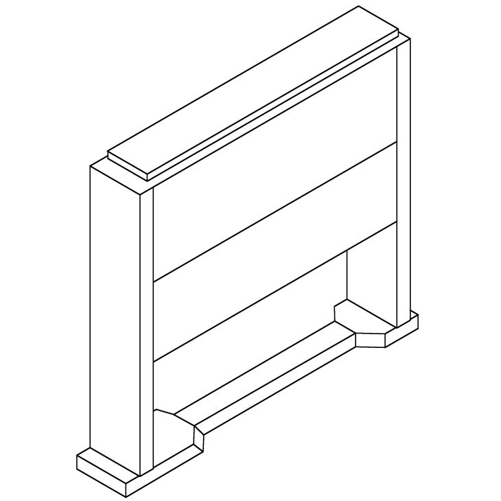 Betonsockel 1000 mm hoch