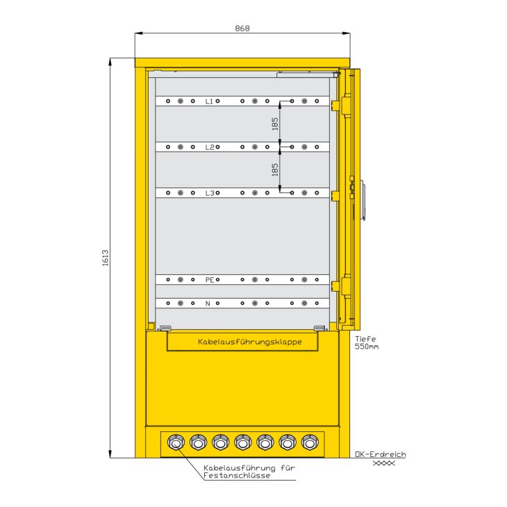 F/M stroomverdeler in modulair ontwerp