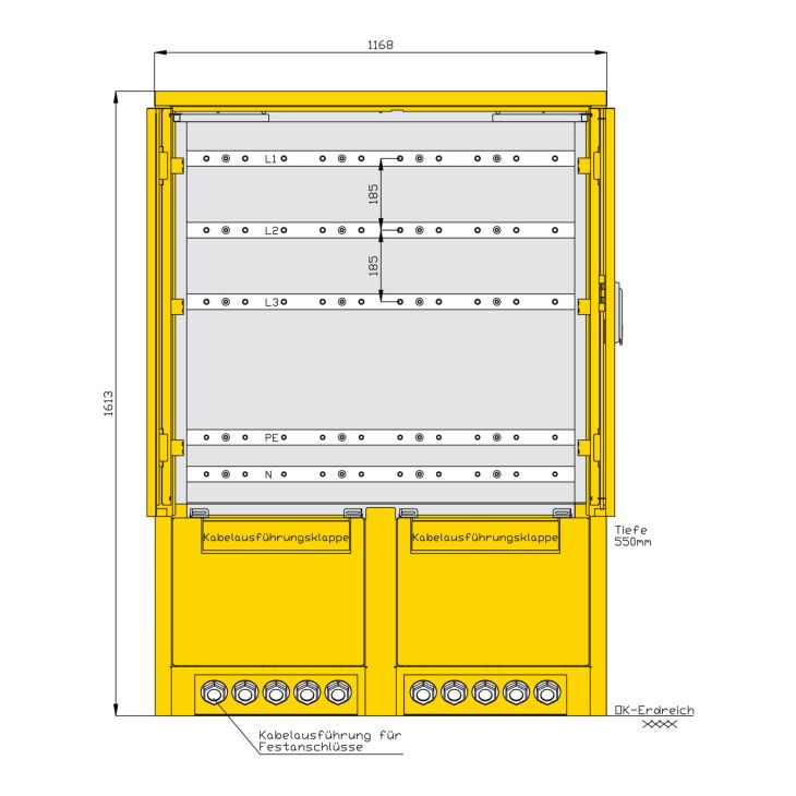 F/M stroomverdeler in modulair ontwerp