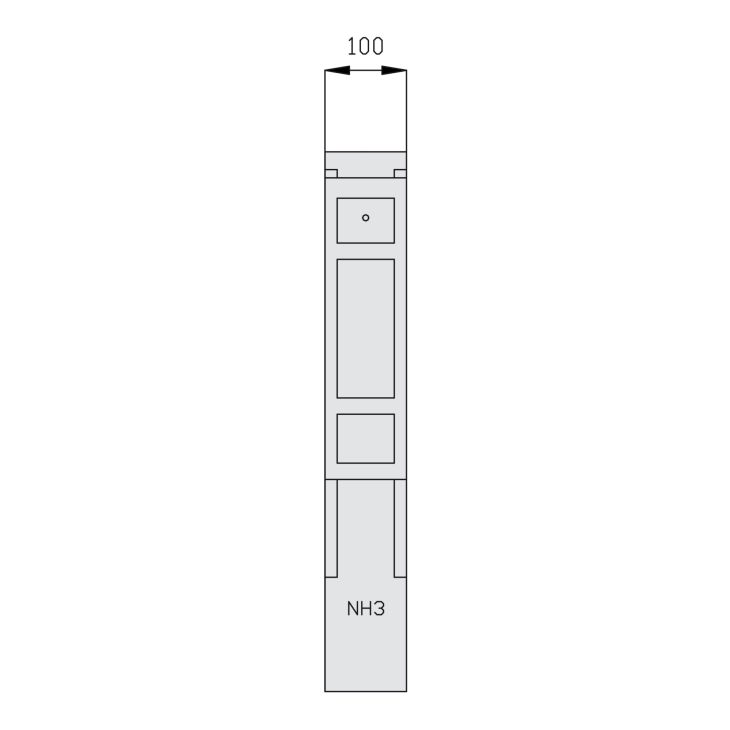 Modul 100 mm breit