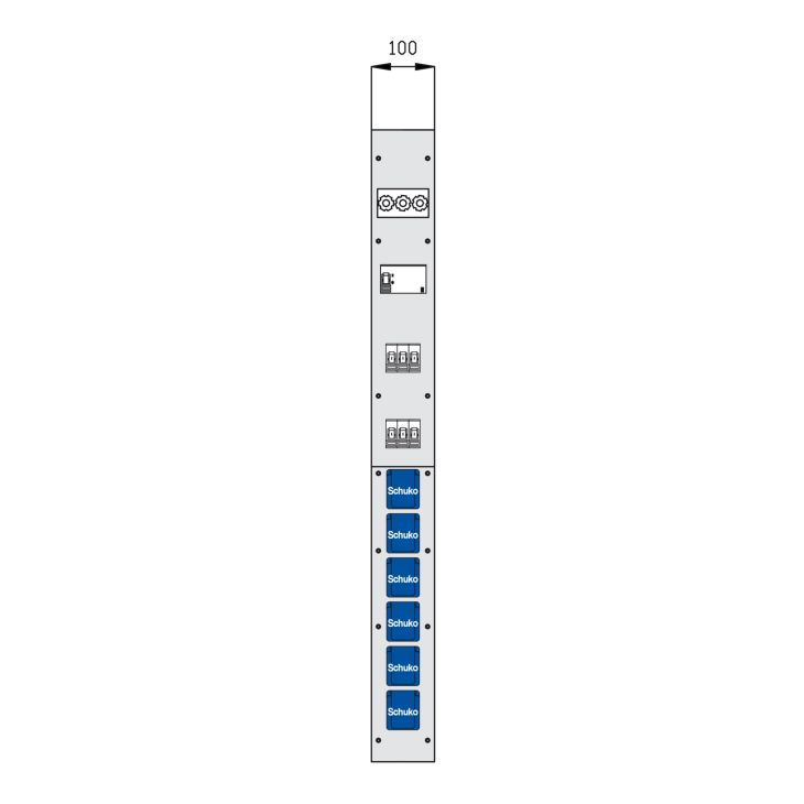 Modul 100 mm breit