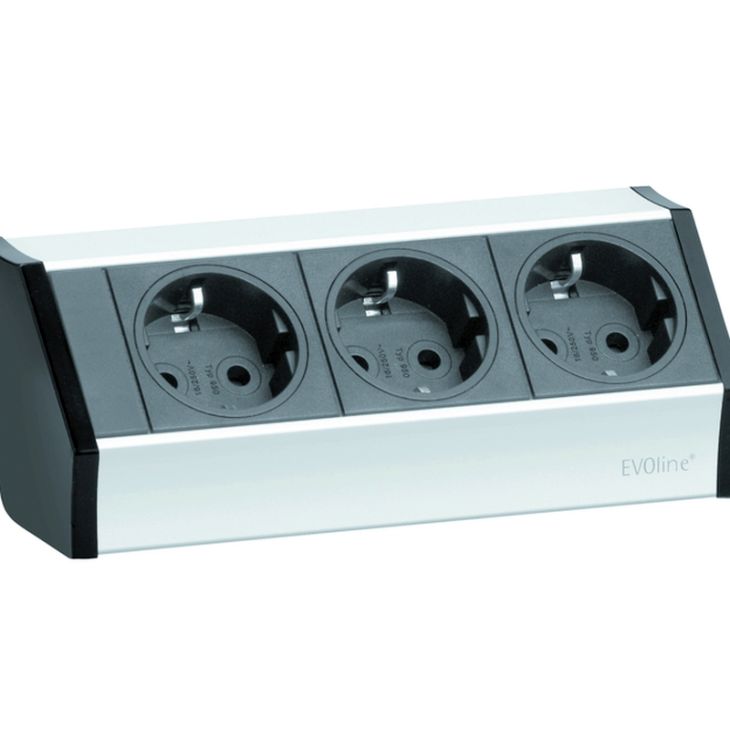 EVOLINE V-DOCK 3x 10/16A UTE Aluminium