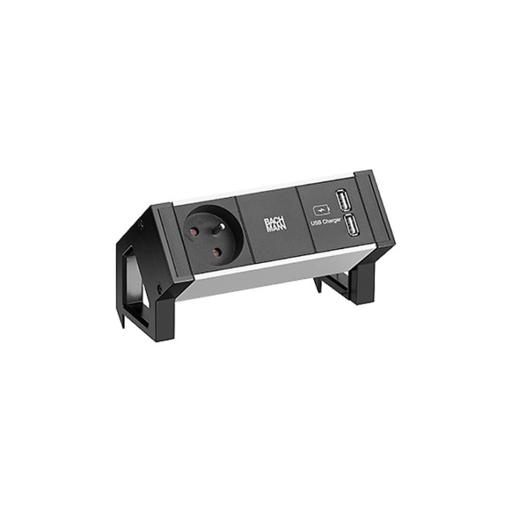 Desk 2 1 UTE GSTin / USB Charger AA / 1frame ALU/ Black