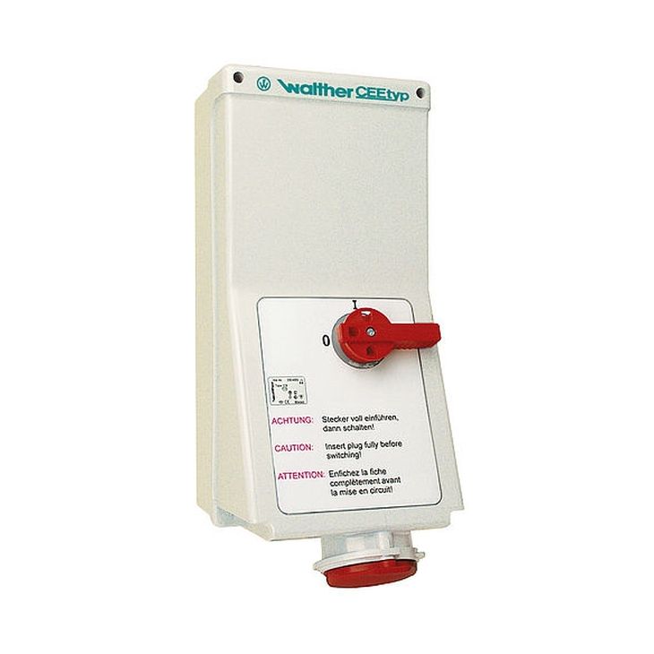 Wandstopcontact 32A 4P 230V 9h IP44