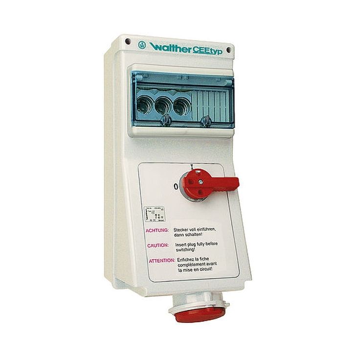 Wandstopcontact 32A 4P 230V 9h IP44