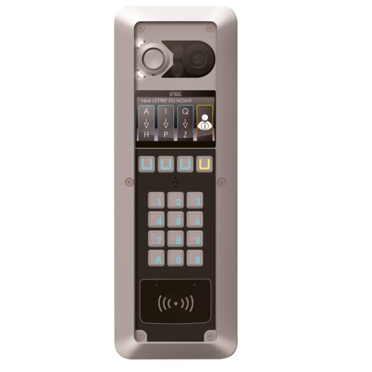 2-SMART deurpost Audio Video met badgelezer en Bluetooth grijs