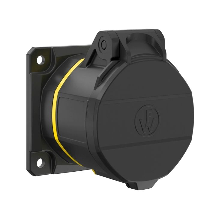 NEO Prise encastrée Droit 16A 5P 4h IP54110V avec connexion à  vis