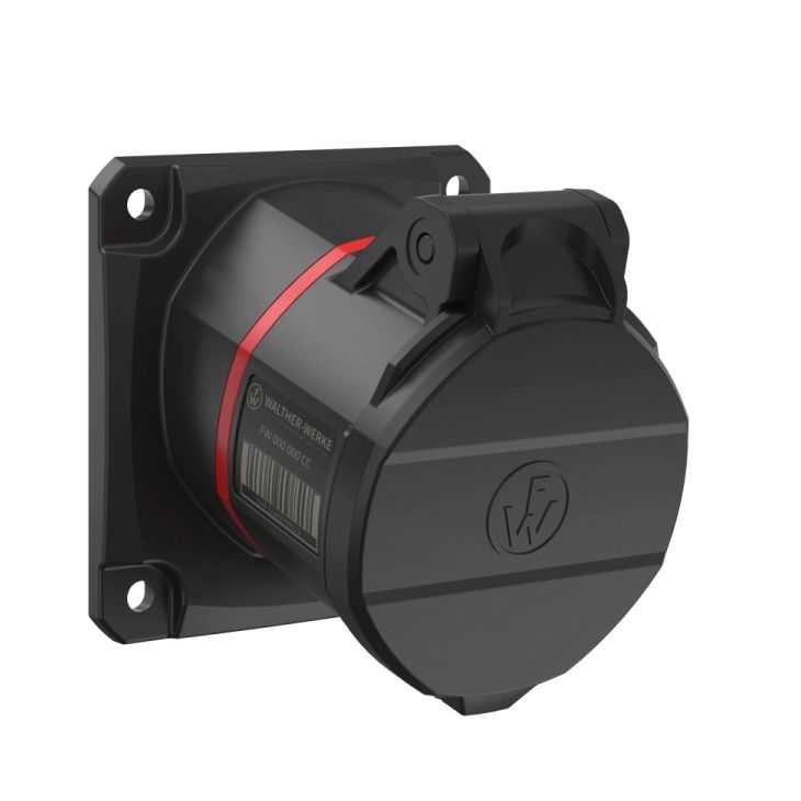 NEO Inbouwstopcontact Schuin 16A 5P 6h IP54 400V met veerklem