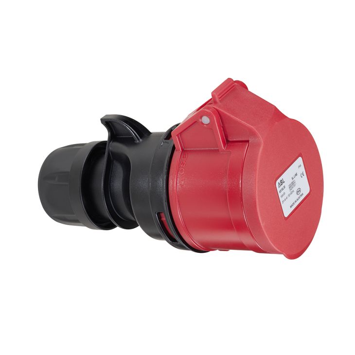 Fiche CEE femelle, IP44, 16 A, 5 pôles, 400 V, 6h, rouge, sans vis