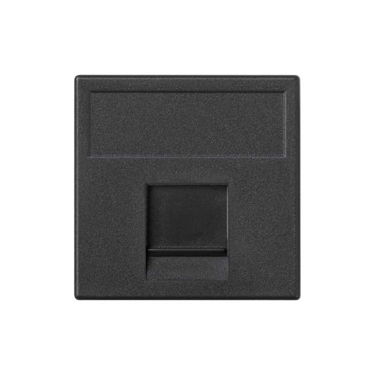 K45 Plaque VDM plate avec volet 1 x RJ 45KRONEÂ® - Gris graph