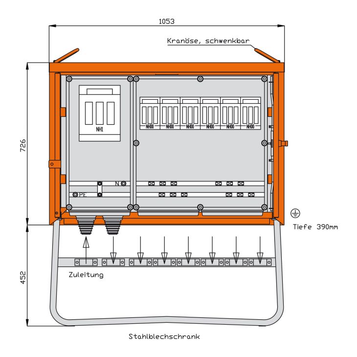 Groepsdistributeur 173 kVA