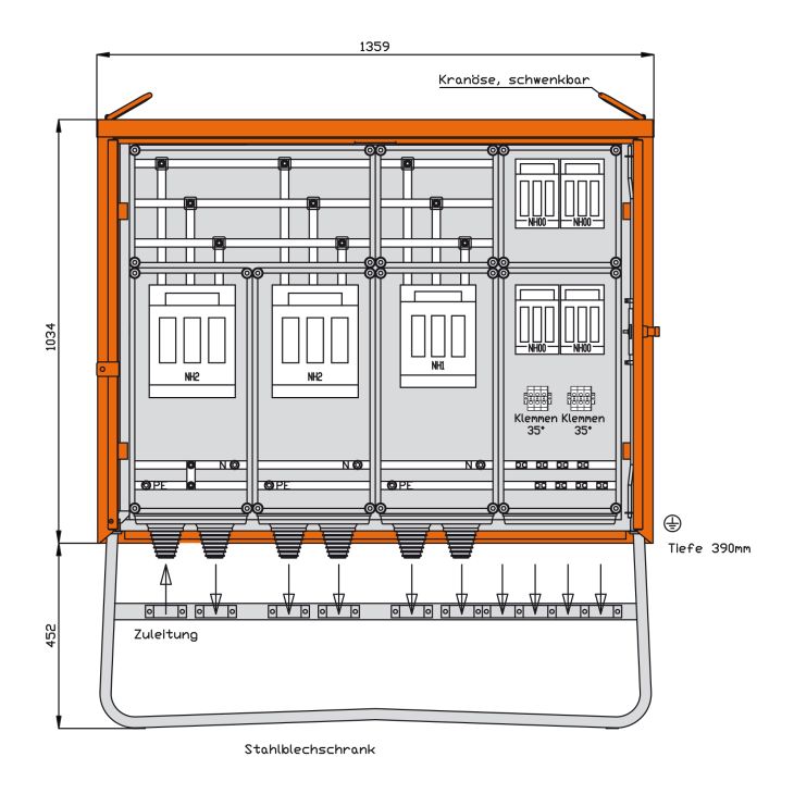 Groepsdistributeur 277 kVA