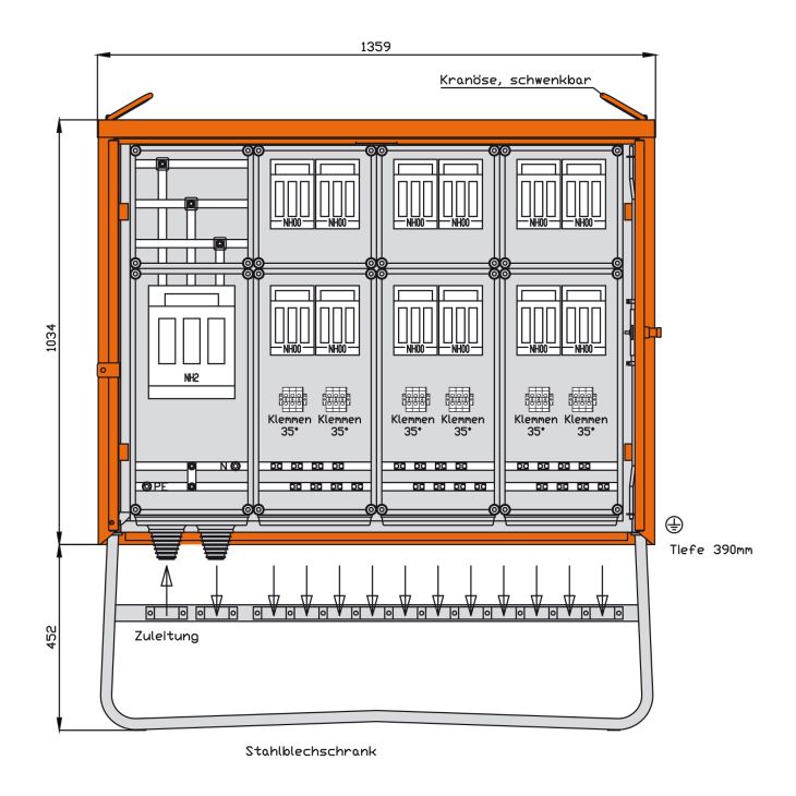 Groepsdistributeur 277 kVA