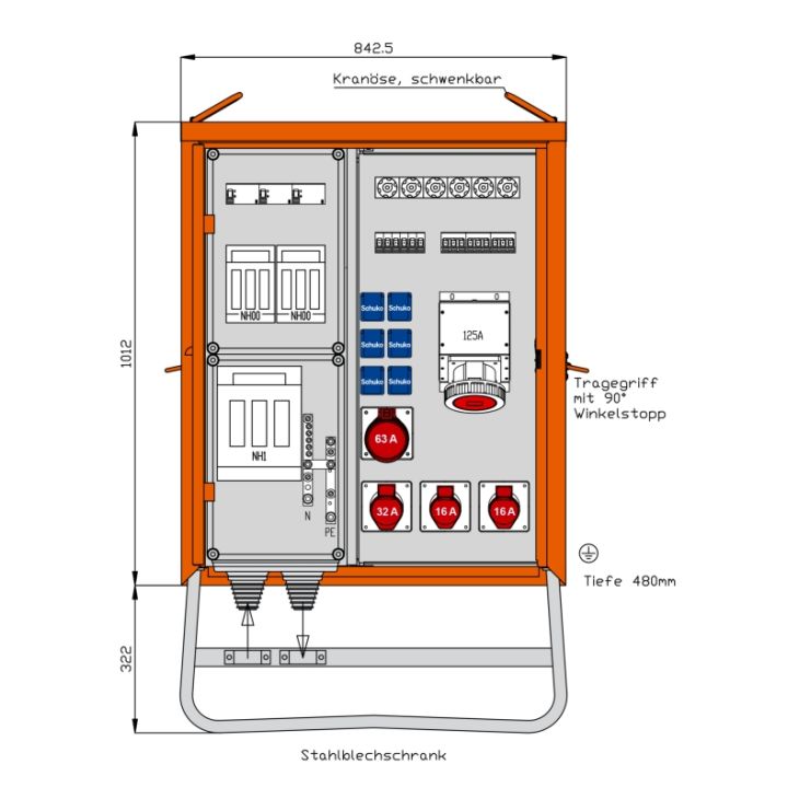 Distributiekast 139 kVA