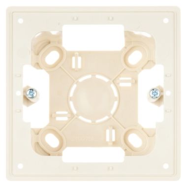 S24 Opbouwdoos voor 1 module, afmetingen: 85x85mm, kleur: ivoor