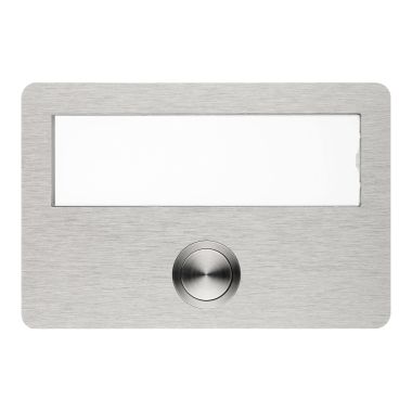 ETA 640 - Drukknop voor deurbel met naamplaat en LED verlichting, inox