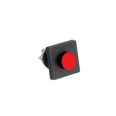 Bouton a encastrer pvc noir /rouge